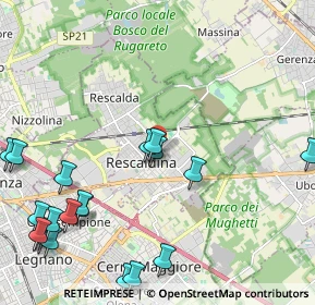 Mappa Rescaldina, 20027 Rescaldina MI, Italia (2.8695)