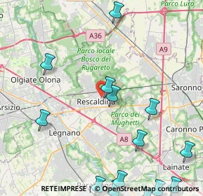 Mappa Rescaldina, 20027 Rescaldina MI, Italia (6.22533)