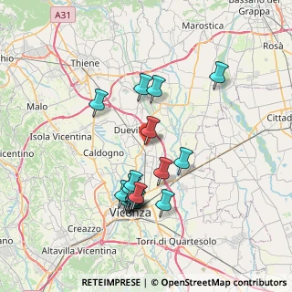 Mappa Via Scienza, 36030 Dueville VI, Italia (6.87294)