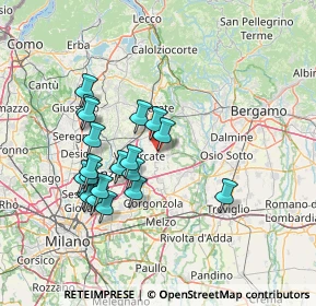 Mappa Via Alcide De Gasperi, 20882 Bellusco MB, Italia (13.339)