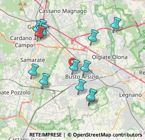 Mappa Viale Trentino, 21052 Busto Arsizio VA, Italia (3.87308)