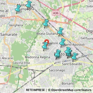 Mappa Via delle Lucciole, 21052 Busto Arsizio VA, Italia (2.08333)