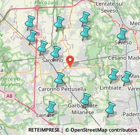 Mappa Via Provinciale per Saronno, 20033 Solaro MI, Italia (4.74929)