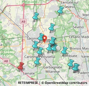 Mappa Via Provinciale per Saronno, 20033 Solaro MI, Italia (3.75313)