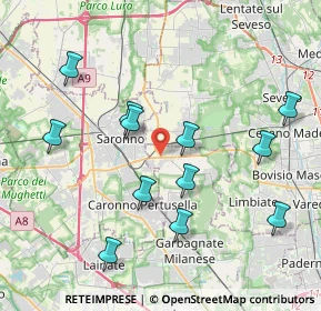 Mappa Via Provinciale per Saronno, 20033 Solaro MI, Italia (4.08417)