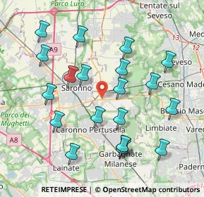 Mappa Via Provinciale per Saronno, 20033 Solaro MI, Italia (4.0545)