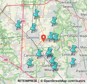 Mappa Via Provinciale per Saronno, 20033 Solaro MI, Italia (3.91929)