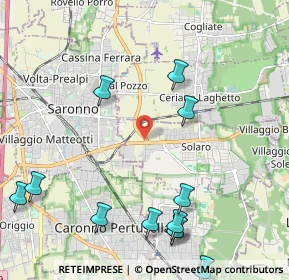 Mappa Via Provinciale per Saronno, 20033 Solaro MI, Italia (2.6775)