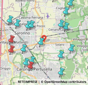 Mappa Via Provinciale per Saronno, 20033 Solaro MI, Italia (2.55737)