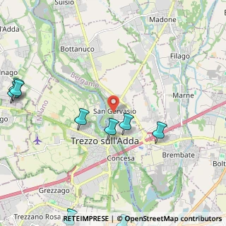 Mappa Via Trieste, 24042 Capriate San Gervasio BG, Italia (3.31)