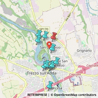 Mappa Via Trieste, 24042 Capriate San Gervasio BG, Italia (0.78636)