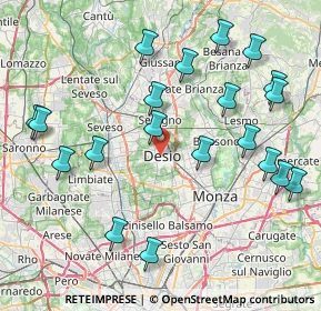 Mappa , 20033 Desio MB, Italia (9.2335)