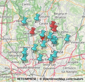 Mappa , 20033 Desio MB, Italia (6.08529)