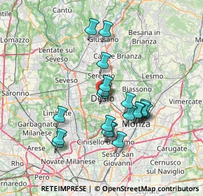 Mappa , 20033 Desio MB, Italia (6.255)