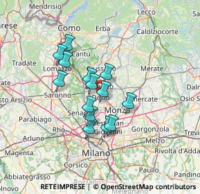 Mappa , 20033 Desio MB, Italia (10.10786)
