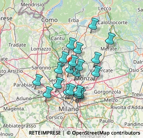 Mappa , 20033 Desio MB, Italia (10.6635)