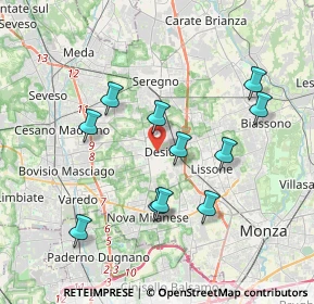 Mappa , 20033 Desio MB, Italia (3.58273)