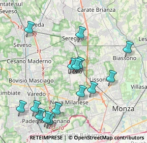 Mappa , 20033 Desio MB, Italia (4.36933)