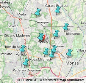 Mappa , 20033 Desio MB, Italia (3.54083)