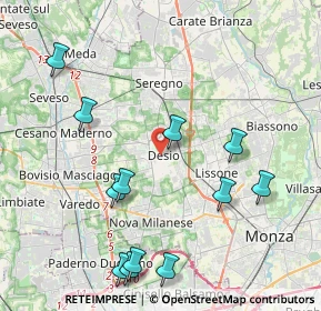 Mappa , 20033 Desio MB, Italia (4.66833)