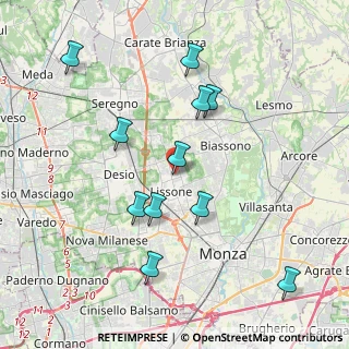 Mappa Via San Giovanni Bosco, 20851 Lissone MB, Italia (3.98091)