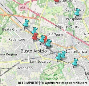 Mappa Via Rovereto, 21052 Busto Arsizio VA, Italia (1.83364)
