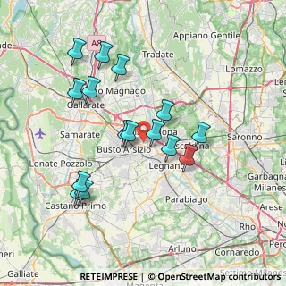 Mappa Via Gramsci, 21057 Olgiate Olona VA, Italia (7.042)