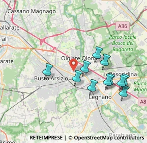 Mappa Via Gramsci, 21057 Olgiate Olona VA, Italia (3.52)