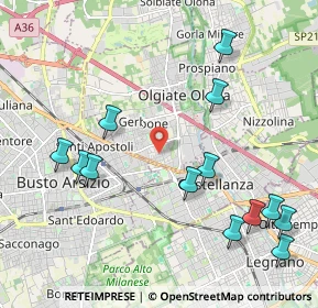 Mappa Via Gramsci, 21057 Olgiate Olona VA, Italia (2.42231)