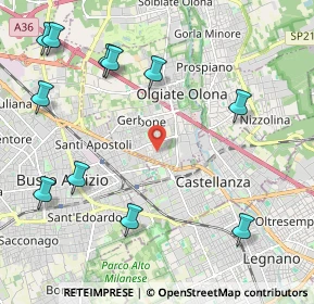 Mappa Via Gramsci, 21057 Olgiate Olona VA, Italia (2.65545)