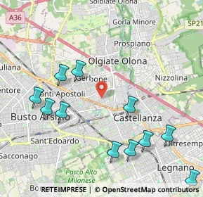 Mappa Via Gramsci, 21057 Olgiate Olona VA, Italia (2.41364)