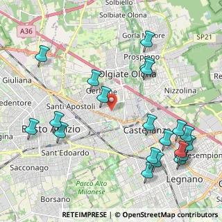 Mappa Via Gramsci, 21057 Olgiate Olona VA, Italia (2.562)