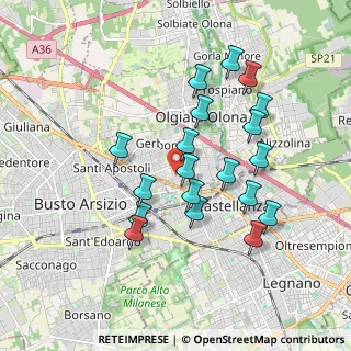 Mappa Via Gramsci, 21057 Olgiate Olona VA, Italia (1.71105)