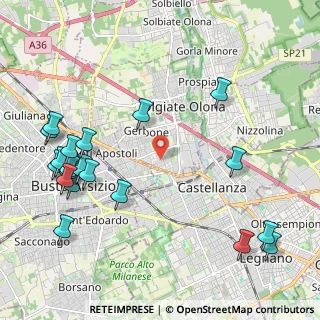 Mappa Via Gramsci, 21057 Olgiate Olona VA, Italia (2.661)