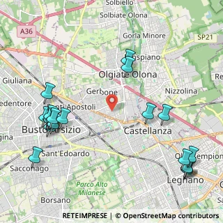 Mappa Via Gramsci, 21057 Olgiate Olona VA, Italia (2.704)