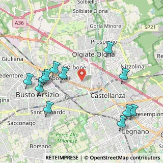 Mappa Via Gramsci, 21057 Olgiate Olona VA, Italia (2.3625)
