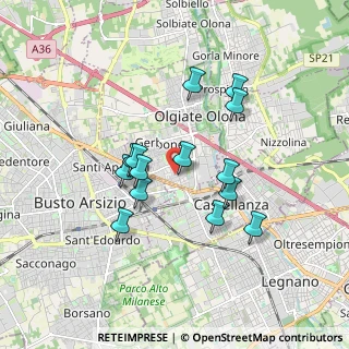 Mappa Via Gramsci, 21057 Olgiate Olona VA, Italia (1.50071)