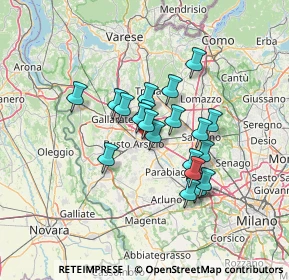 Mappa Via Gramsci, 21057 Olgiate Olona VA, Italia (10.1105)