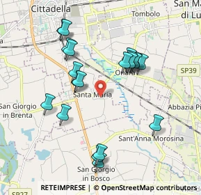 Mappa Via S. Rocco, 35013 Cittadella PD, Italia (1.8625)