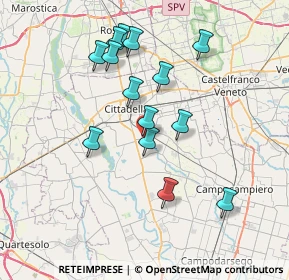 Mappa Via S. Rocco, 35013 Cittadella PD, Italia (6.83714)