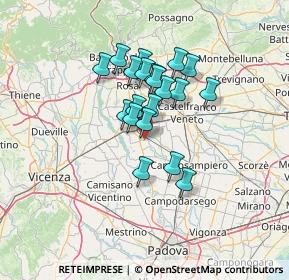 Mappa Via S. Rocco, 35013 Cittadella PD, Italia (9.8895)