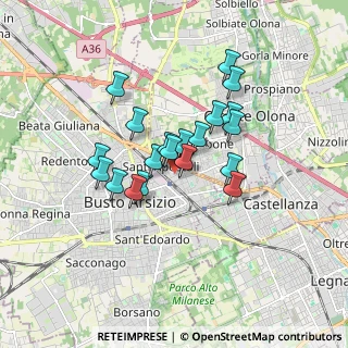 Mappa Via Redipuglia, 21052 Busto Arsizio VA, Italia (1.3045)