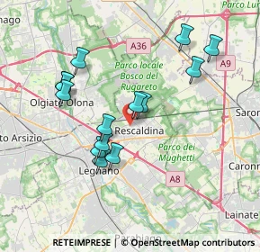Mappa Via Conciliazione, 20027 Rescaldina MI, Italia (3.45214)