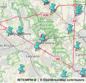 Mappa Via Conciliazione, 20027 Rescaldina MI, Italia (6.72474)