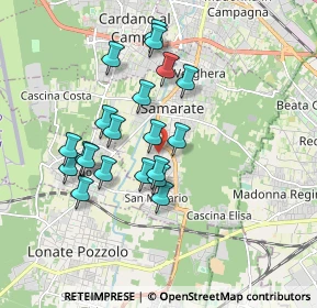 Mappa Via 21017, 21017 Samarate VA, Italia (1.582)