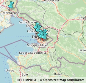 Mappa Via Rodolfo Donaggio, 34148 Trieste TS, Italia (25.29667)