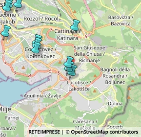 Mappa Via Rodolfo Donaggio, 34148 Trieste TS, Italia (2.47545)