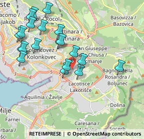 Mappa Via Rodolfo Donaggio, 34148 Trieste TS, Italia (2.109)