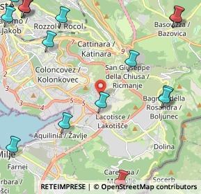 Mappa Via Rodolfo Donaggio, 34148 Trieste TS, Italia (3.6055)