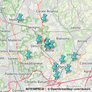 Mappa Via Como, 20851 Monza MB, Italia (3.94833)